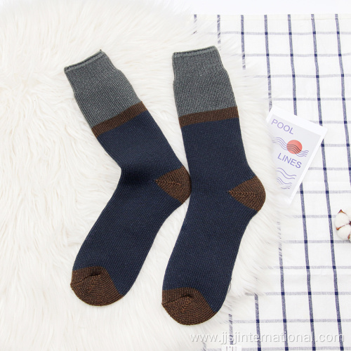 High Quality Solid Color Patchwork Men's Long Socks